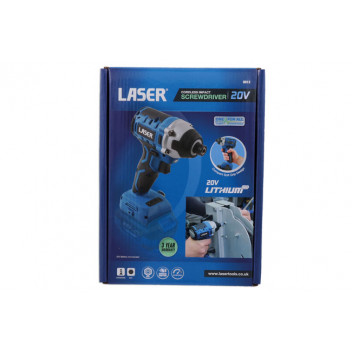 LASER Cordless Impact Screwdriver 20V w/o Battery