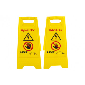 LASER EV/Hybrid Floor Warning Signs 2pc