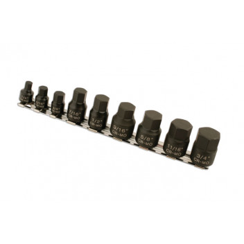 LASER Hex Bit Set (AF) - Low profile 9pc