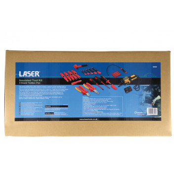 LASER Insulated Tool Kit - 3 Drawer Toolbox 27pc