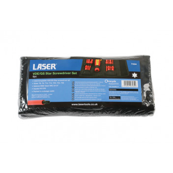 LASER VDE/GS Star Screwdriver Set 9pc