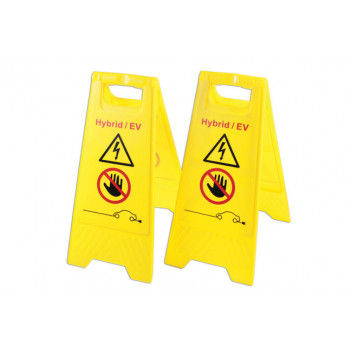LASER EV/Hybrid Floor Warning Signs 2pc