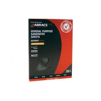 CONNECT Abracs Wet & Dry Sanding Paper P40 Pack 25