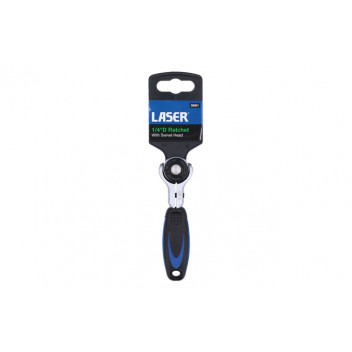 LASER Ratchet - Swivel Head - 1/4D"