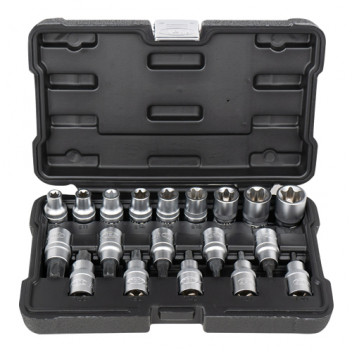 1/2 Torx Socket And Socket Bit Set 19 Pieces"
