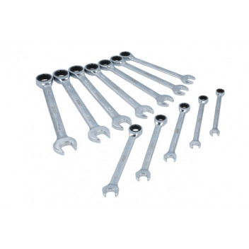 LASER Ratchet Ring Combination Spanner Set 12pc