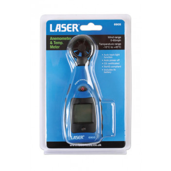 LASER Anemometer and Temperature Meter