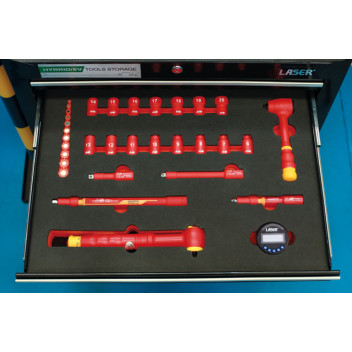 LASER Insulated Socket Set in Foam Inlay