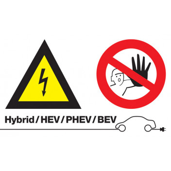 LASER High Voltage/No Admittance Sign (without text)