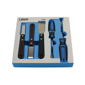 LASER Clip Remover & Tungsten Tipped Scraper Set 5pc