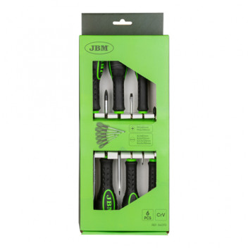6 Pieces Screwdriver Set (2 Philips + 4 Flat)