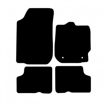 Carpet Mat Set DACIA DUSTER 2013>  (4 PIECE + 2 CLIP)