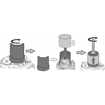 LASER Transmission Gear Puller - for VAG