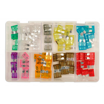 CONNECT Assorted Standard Blade Fuses Box (80)