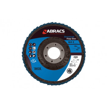CONNECT Abracs Zirconium Flap Discs 100mm x P60 Pack 5