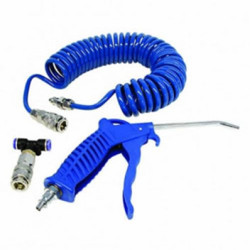 air duster gun kit with couplings blue coil suzie