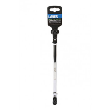 LASER Ratchet - Flexi-head 1/4D x 1/4" Bit Driver"