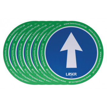 LASER Laser Tools Floor Sticker Arrow Direction 6pc