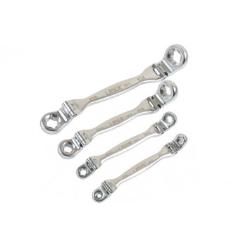 LASER Double Flexible Star Wrench Set 4pc