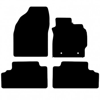 Carpet Mat Set TOYOTA AURIS >2013 (2 clips W/Spikes)