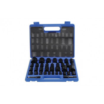 LASER Socket Set Impact 3/8D & 1/2"D 37pc"