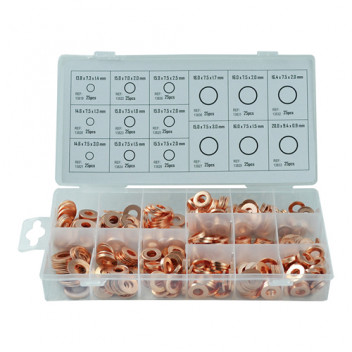 INJECTOR COPPER RING ASSORTMENT 375PCS