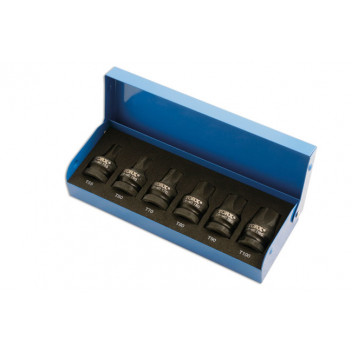 LASER Torx® Bit Set 6pc 1/2D"
