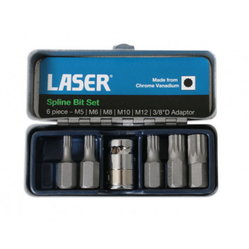 LASER Spline Bit Set - 6pc