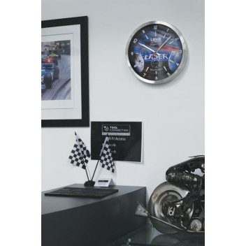 LASER Laser Tools Racing Wall Clock