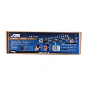 LASER LocSoc Bit Socket Set 1/4D - 24pc - 50th Anniversary"