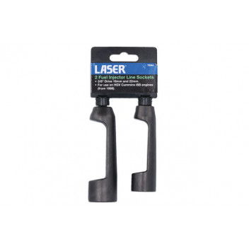 LASER Fuel Injector Line Sockets 3/8D 2pc"