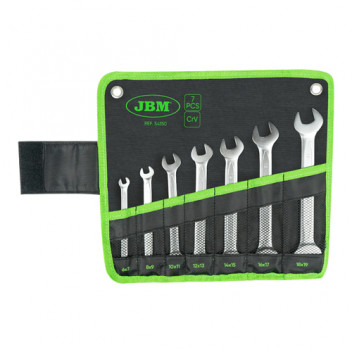 Set Of 7 Double Open End Spanners