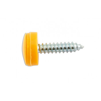 CONNECT Number Plate Security Screw-Yellow Pack 100