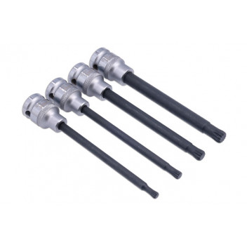 LASER Ball Ended Triple Square Bit Sockets 4pc