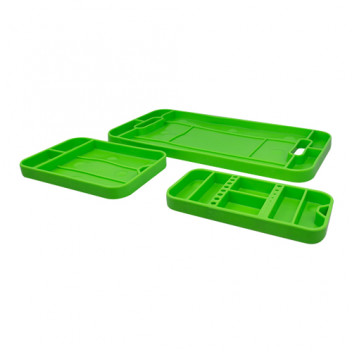SET OF 3 SUPER GRIP FLEXIBLE TOOL TRAY
