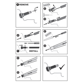 LASER Tyre Valve Tool Set 3pc