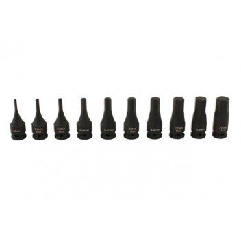 LASER Impact Hex Socket Bit Set 1/4D 10pc"