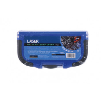 LASER Off-Line 2-In-1 Socket & Bit Set 26pc