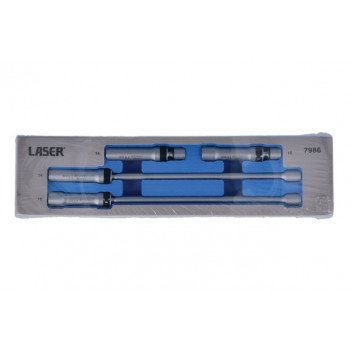 LASER Spark Plug Socket Set 3/8D 4pc"