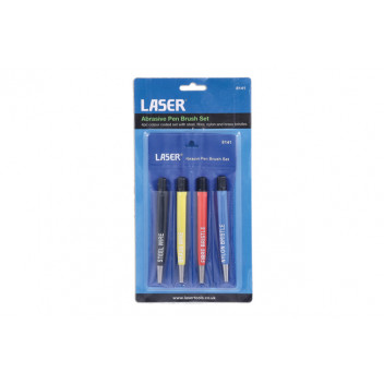 LASER ABRASIVE PEN BRUSH SET 4PC