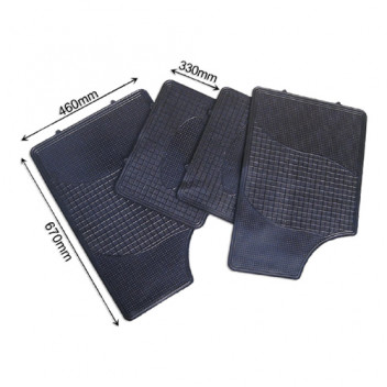 Set Of 4 Universal Reversible Rubber Mats