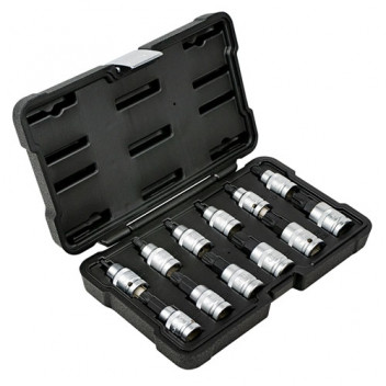 Set Of 12 1/2 Pieces 12 Point Tip Chrome Finish JBM53104"