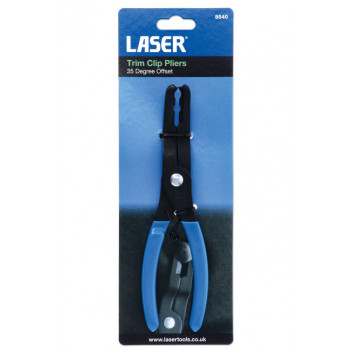 LASER Trim Clip Pliers - 35 Degree Offset