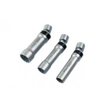 LASER Universal Joint Spark Plug Socket Set 3/8D 3pc"