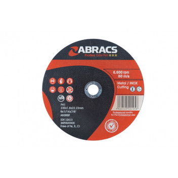 CONNECT Abracs 230mm x 1.8mm Extra Thin Discs Pack 5