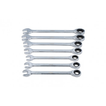 LASER Ratchet Ring Combination Spanner Set 20-32mm 7pce