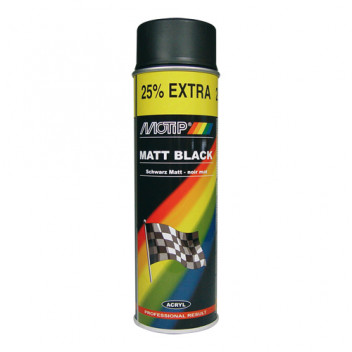 Motip Matt Black Spray Paint 500ml