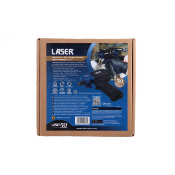 LASER Magnesium Alloy Single Hammer Impact Wrench 1/2D - 50"