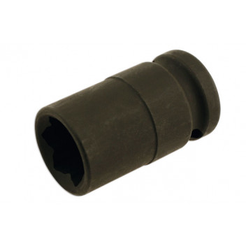 LASER Wheel Nut Socket Convex 17mm