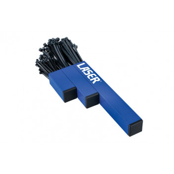 LASER Magnetic Cable Tie Holder inc Cable Ties 200pc